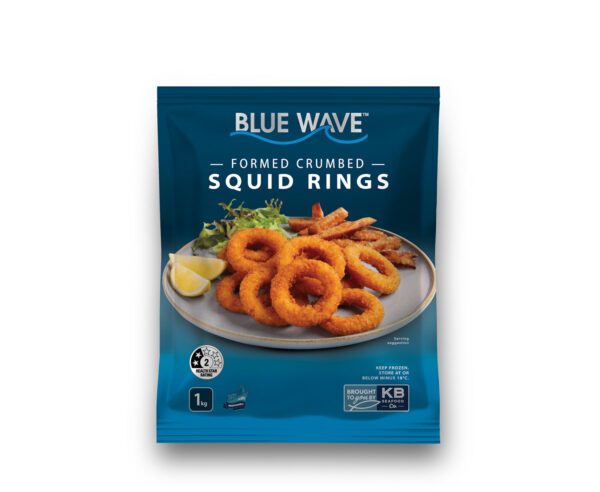 Blue Wave Formed Crumbed Squid Rings