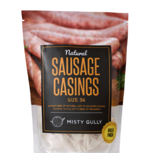 MISTY GULLY SAUSAGE CASINGS SIZE 36 - BULK PACK