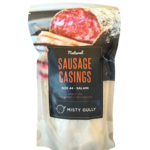 MISTY GULLY SAUSAGE CASINGS SIZE 44 - SALAMI